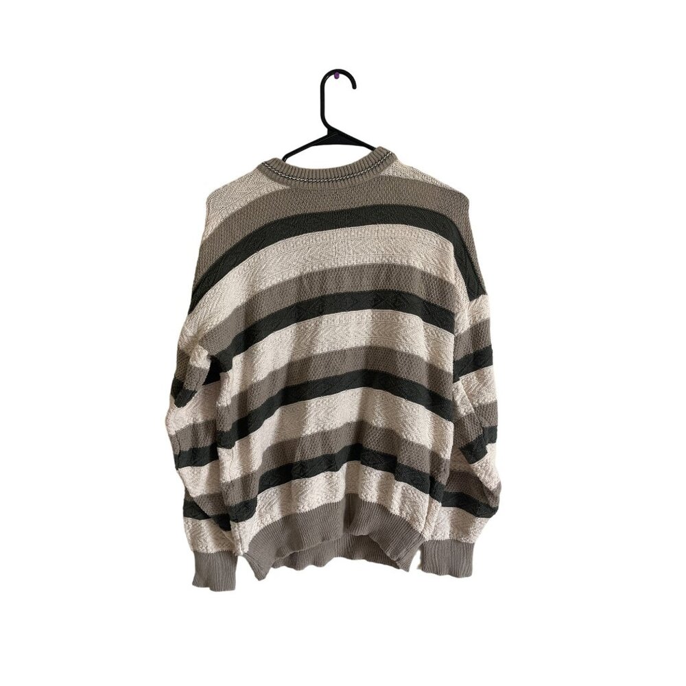 Vintage Colore‎ Italia Men's Stripped Size Medium Sweater Grandpa Made in Italy